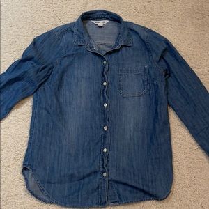 Women’s denim button up shirt